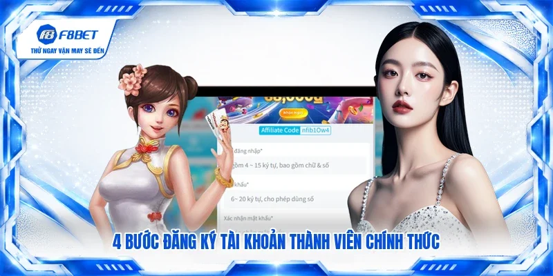 4 bước đăng ký tài khoản thành viên chính thức